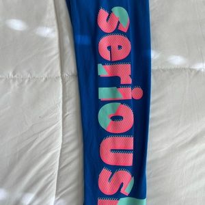 Pink & Blue “Seriously” City Streets Leggings